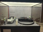 1/64 Rotating Acrylic Car Display Case Shelf | LED Display Box & Showroom Garage - The Card Collective