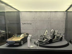 1/64 Rotating Acrylic Car Display Case Shelf | LED Display Box & Showroom Garage - The Card Collective