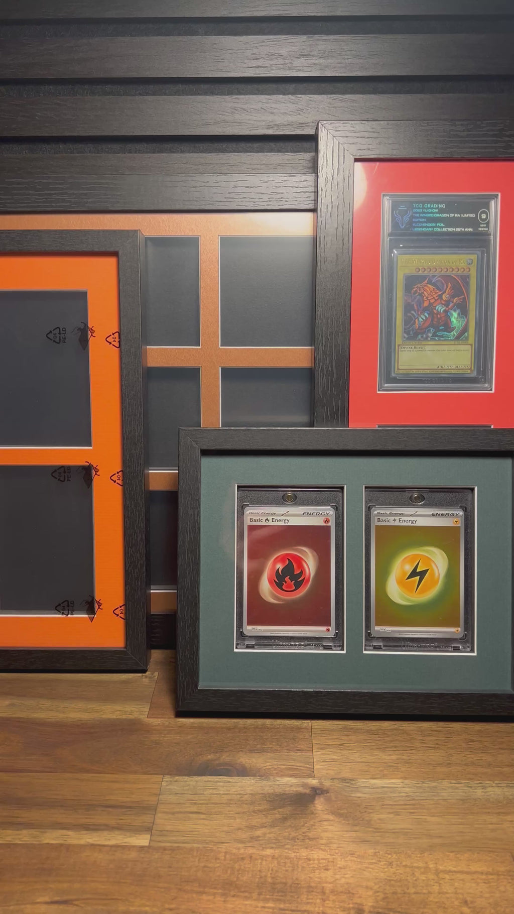 21 Grid PSA/CGC Pokémon Graded Slab Trading Card Wall Display Frame Case | MTG • Yu-Gi-Oh • One Piece • Sports Cards
